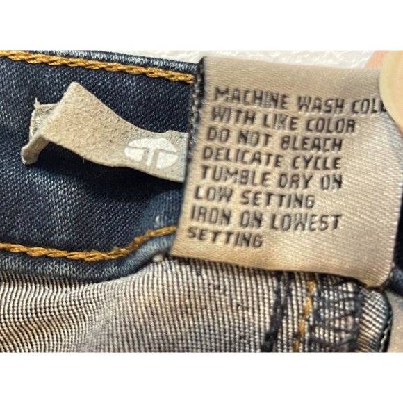 TRACTR Womens Jeans Skinny Leg Stretch Low Rise Five Design Pockets Blue Size 28 - Picture 9 of 9